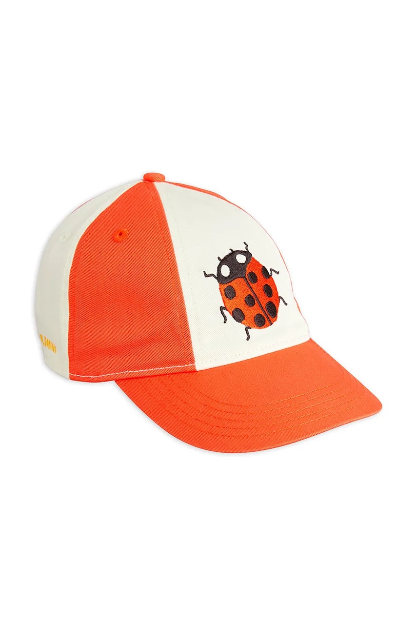 Mini Rodini șapcă din bumbac pentru copii Ladybugs culoarea portocaliu, modelator, 2526510142 Mini Rodini șapcă din bumbac pentru copii Ladybugs culoarea portocaliu, modelator, 2526510142
