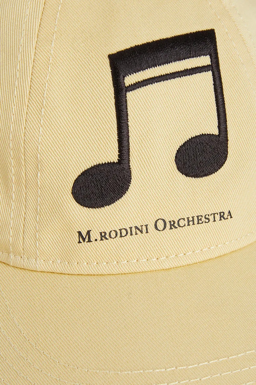 Παιδικό βαμβακερό καπέλο μπέιζμπολ Mini Rodini Note φωτογραφία