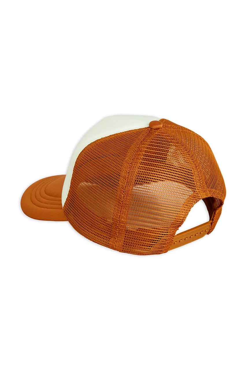 Дитяча кепка Mini Rodini Flundra колір коричневий з принтом 2526510516