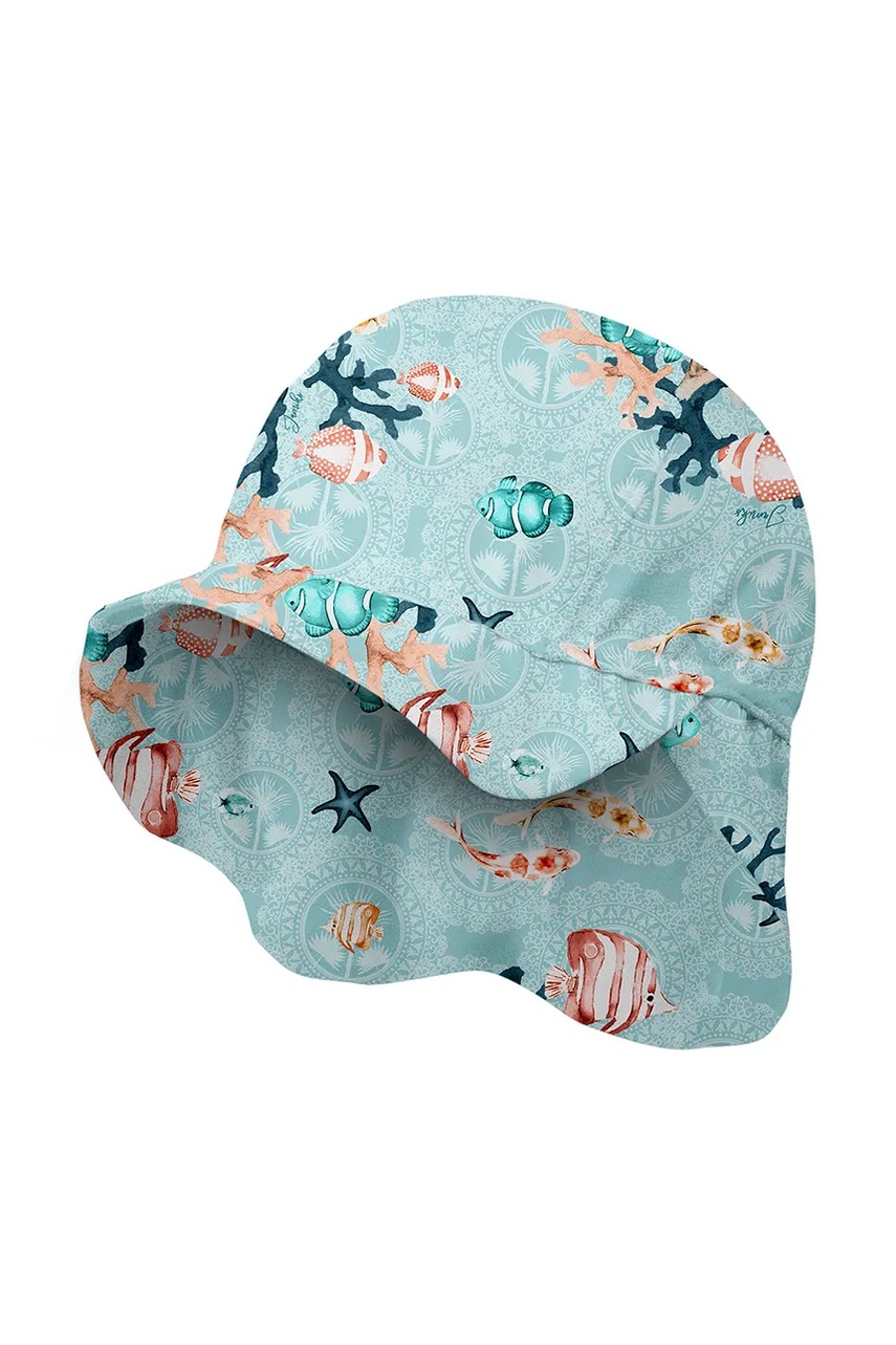 Дитяча шапка Jamiks MURANO колір бірюзовий візерунок JLH156