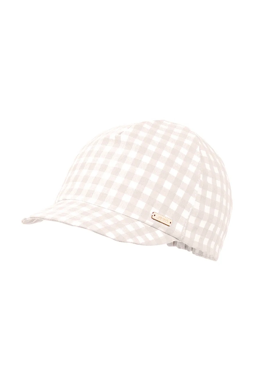 Детская льняная кепка Jamiks ASLAN цвет бежевый узор JLH064 в Тернополе Детская льняная кепка Jamiks ASLAN цвет бежевый узор JLH064 в Тернополе