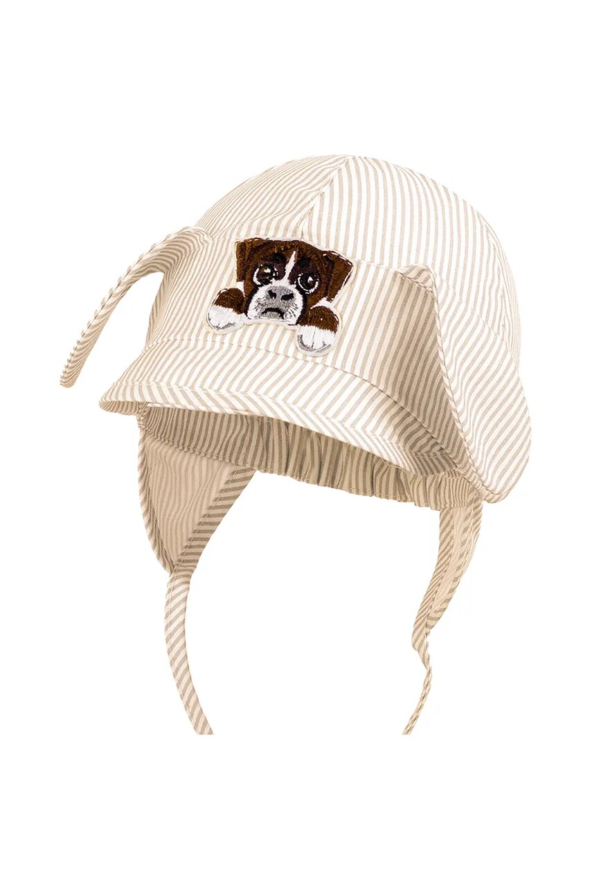 Jamiks sapca din bumbac pentru bebelusi SEAMUS culoarea bej, bumbac, din tesatura neteda, JLH159