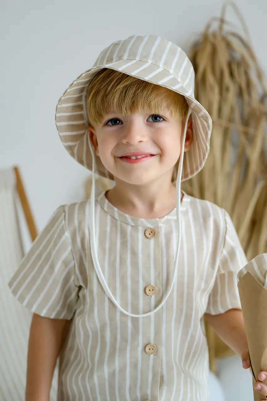 Dětský lněný klobouk Jamiks ZURIMAN (obrázek 3)