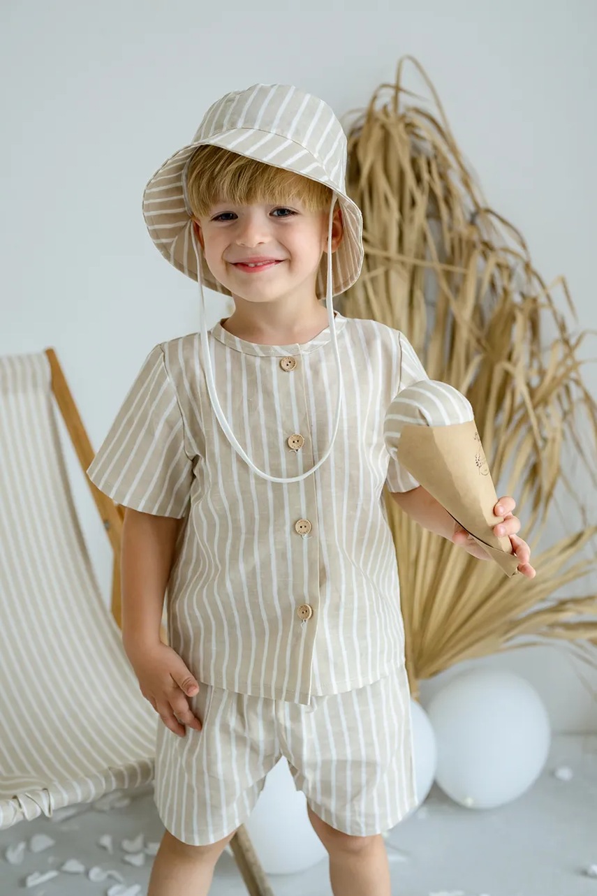 Dětský lněný klobouk Jamiks ZURIMAN (obrázek 5)