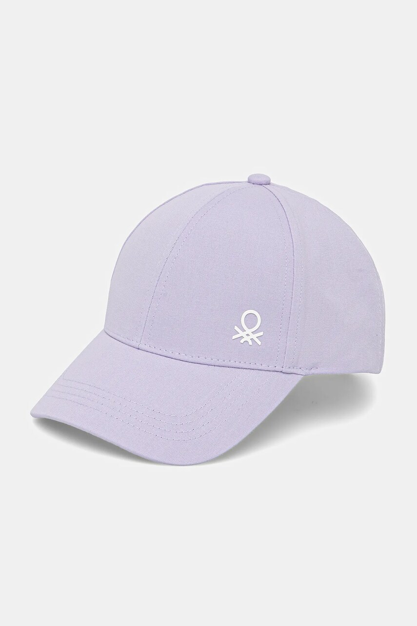 United Colors of Benetton sapca culoarea violet, uni, 6YCTGA012
