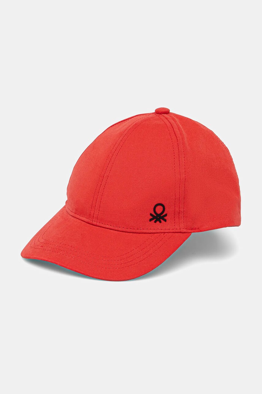 United Colors of Benetton sapca culoarea rosu, uni, 6YCTCA01Y