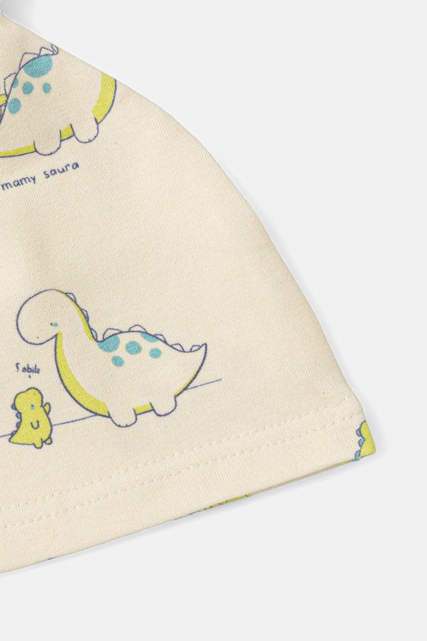 Шапка United Colors of Benetton цвет жёлтый хлопковая 6SDFAA00V