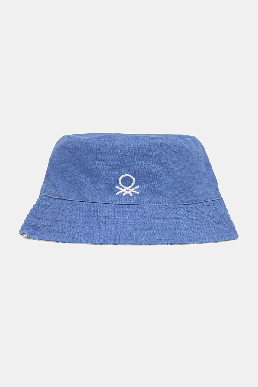 United Colors of Benetton pălărie reversibilă din bumbac pentru copii culoarea violet, bumbac, 6KQACA02M