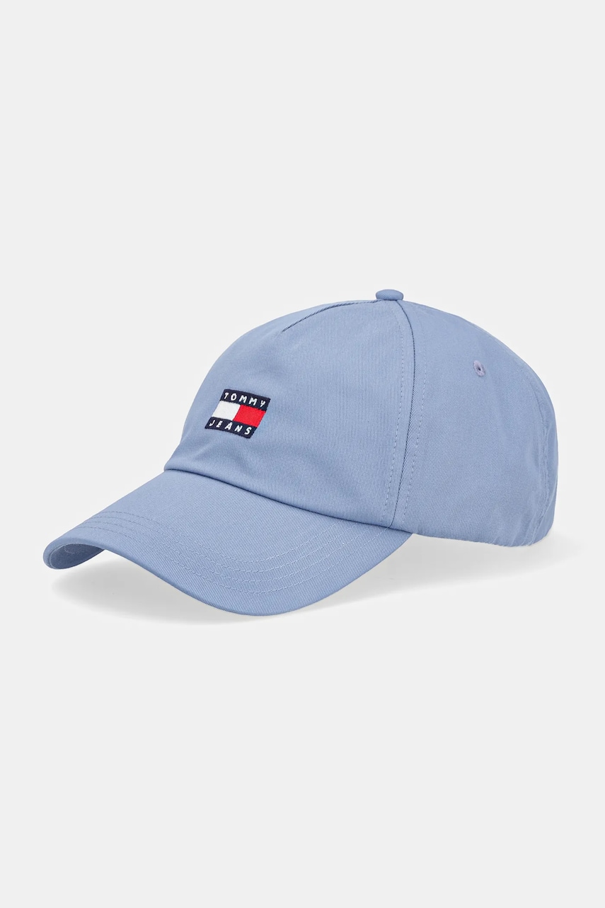 Tommy Jeans șapcă de baseball din bumbac cu imprimeu, AM0AM12933