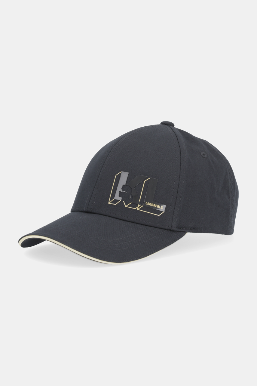 Karl Lagerfeld sapca culoarea negru, cu imprimeu, 805606.551123 Karl Lagerfeld sapca culoarea negru, cu imprimeu, 805606.551123