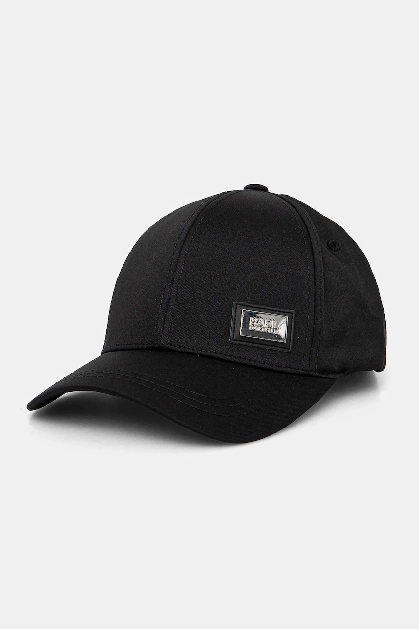 Karl Lagerfeld sapca culoarea negru, cu imprimeu, 551124.805614 Karl Lagerfeld sapca culoarea negru, cu imprimeu, 551124.805614