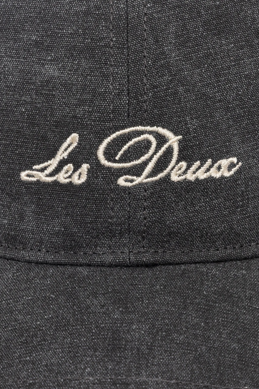 Джинсовая кепка Les Deux цвет серый с аппликацией LDM703046 Джинсовая кепка Les Deux цвет серый с аппликацией LDM703046