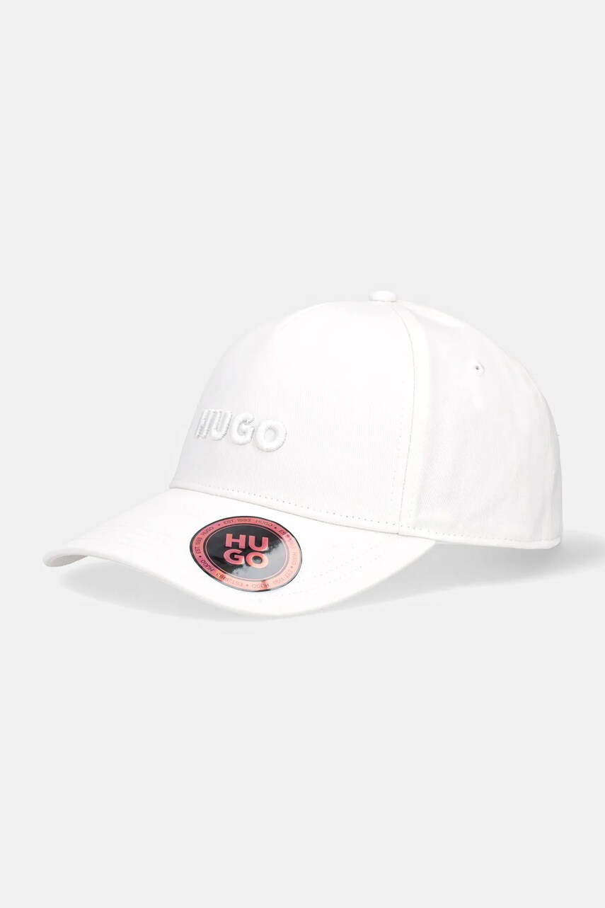 HUGO sapca culoarea bej, neted, 50533410