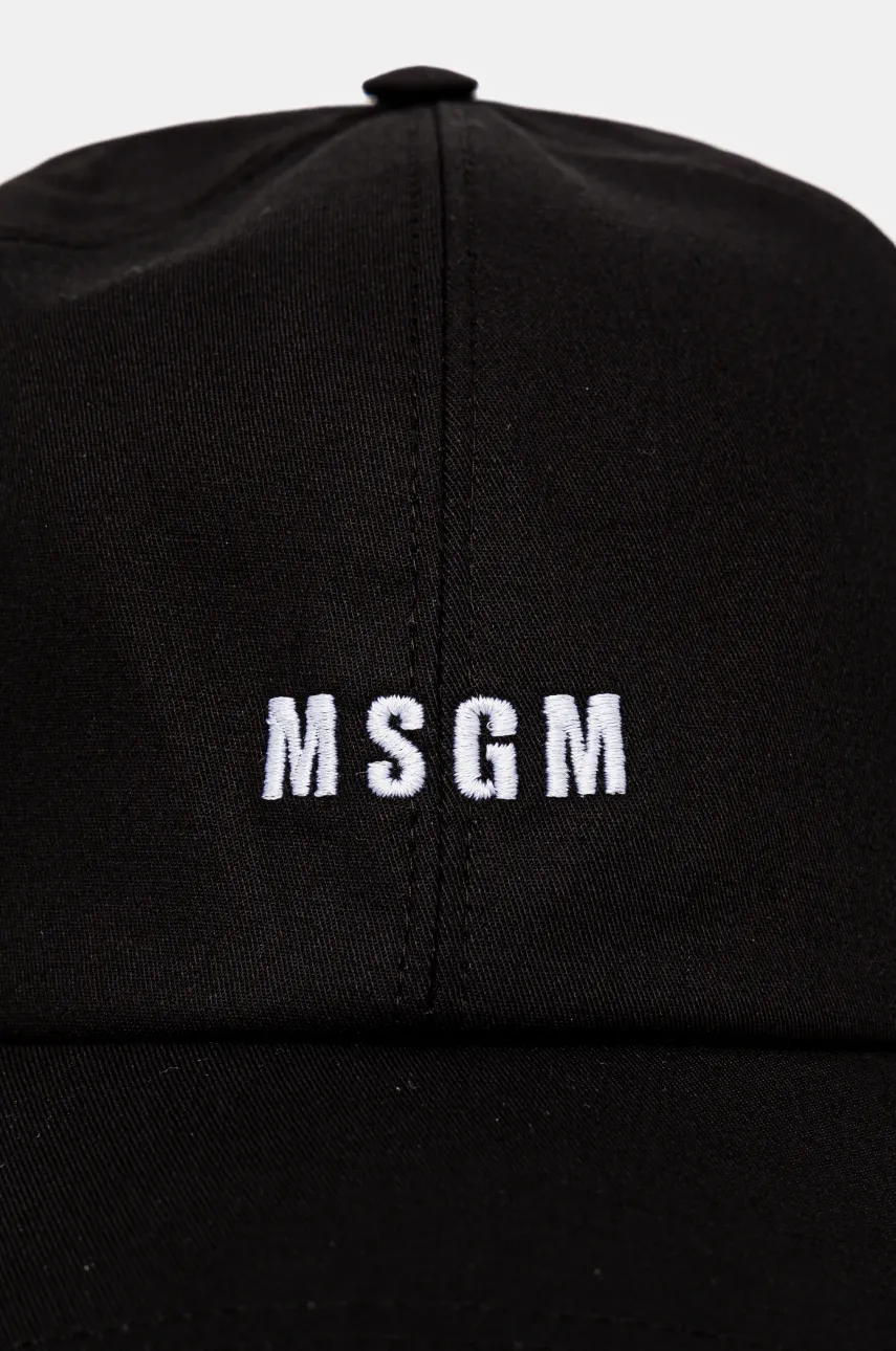 Кепка MSGM цвет чёрный с аппликацией 3840ML04.257126 Кепка MSGM цвет чёрный с аппликацией 3840ML04.257126