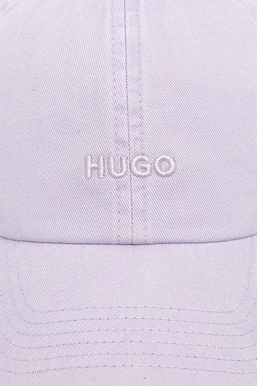 Хлопковая кепка HUGO однотонная 50533423