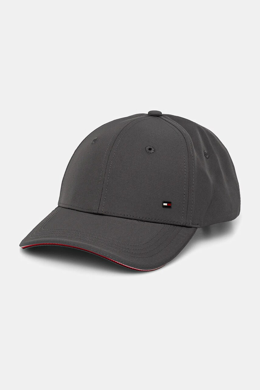 Levně Kšiltovka Tommy Hilfiger šedá barva, hladká, AM0AM13336