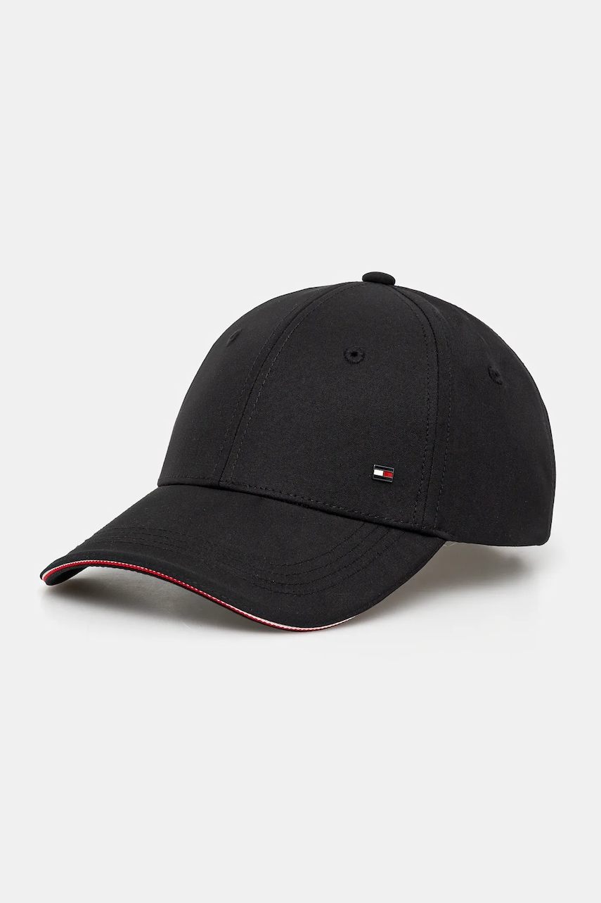 

Шапка с козирка Tommy Hilfiger в черно с изчистен дизайн AM0AM13336, Черен
