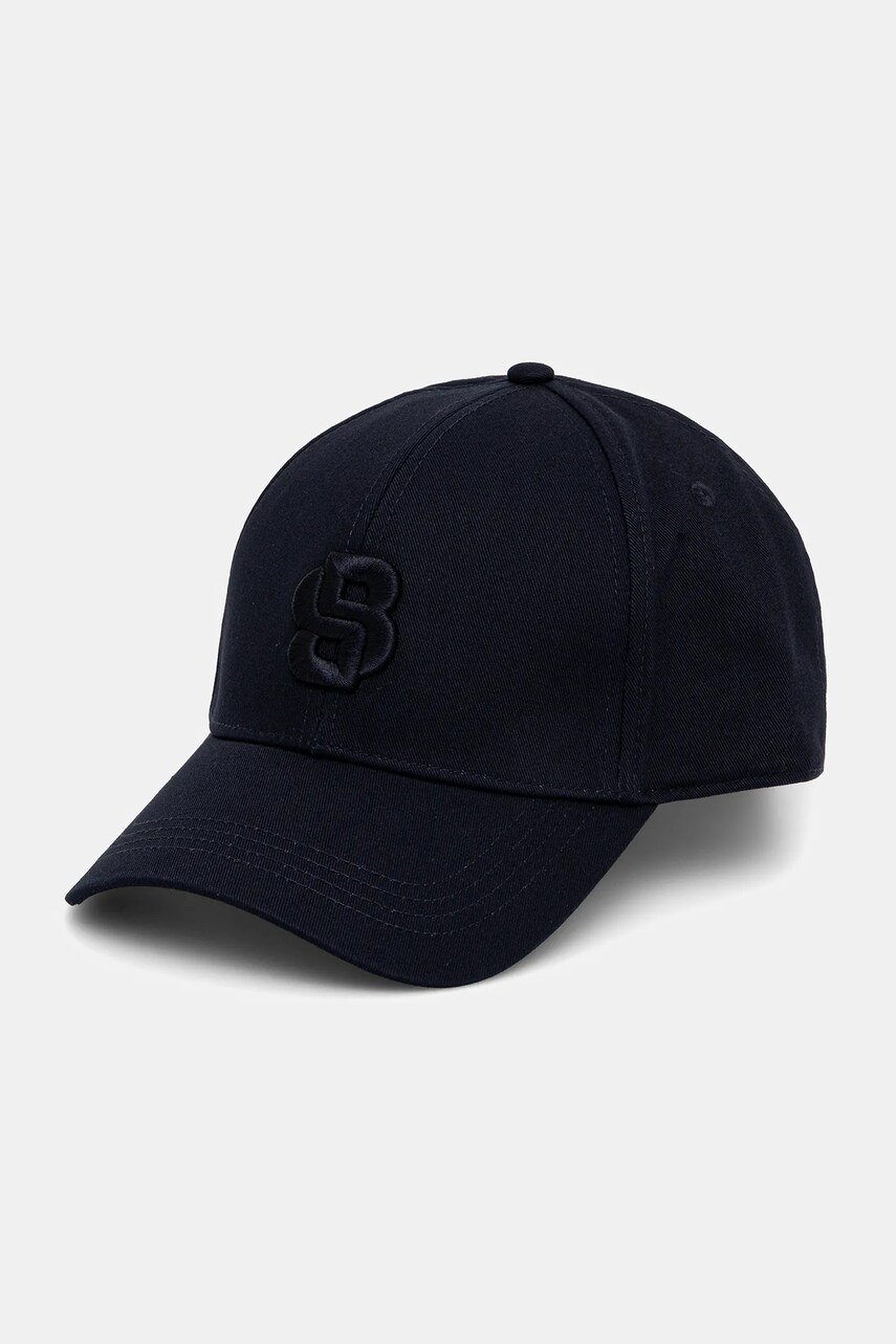 BOSS sapca culoarea negru, cu imprimeu, 50533299