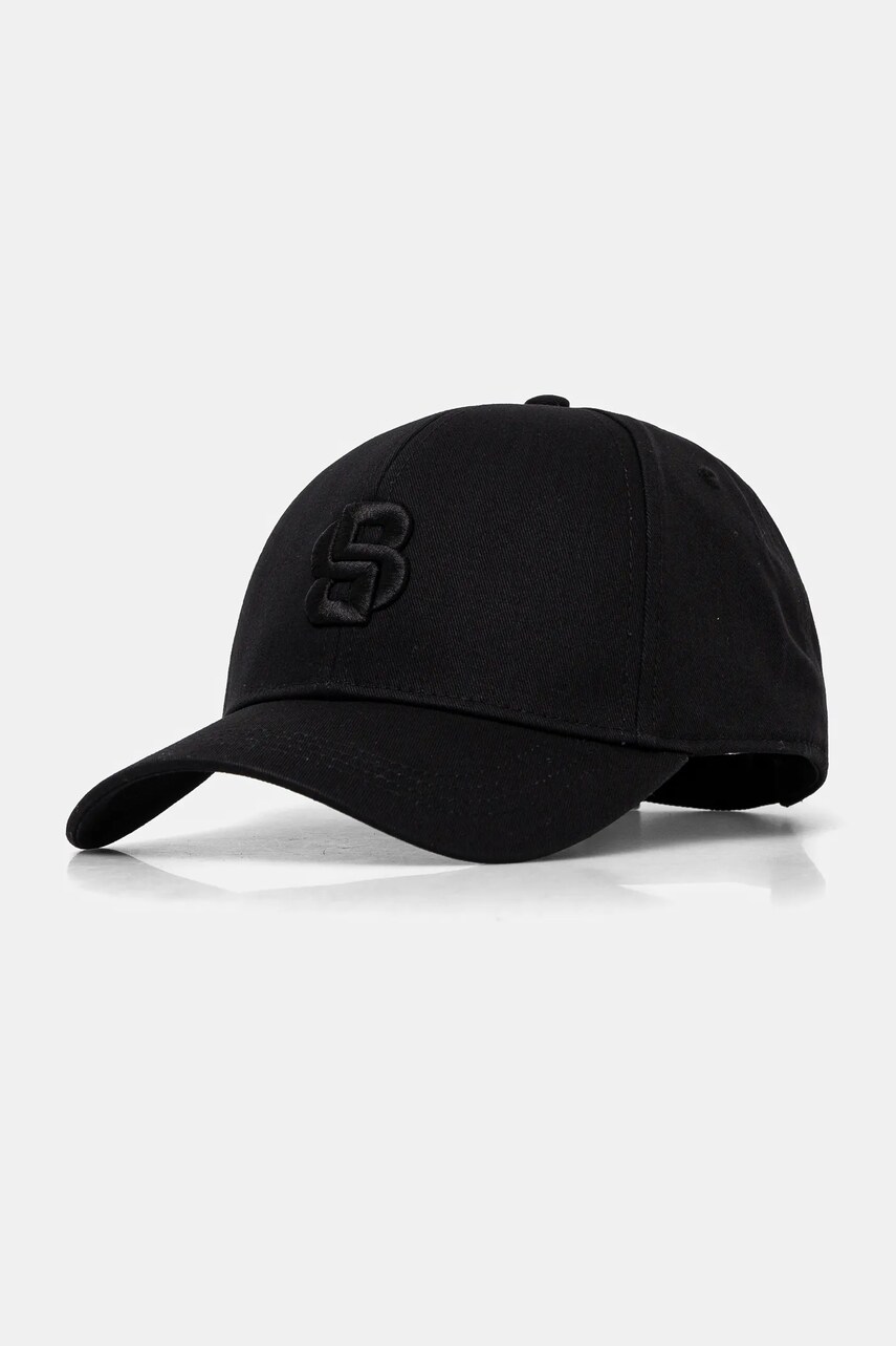 BOSS sapca culoarea negru, cu imprimeu, 50533299