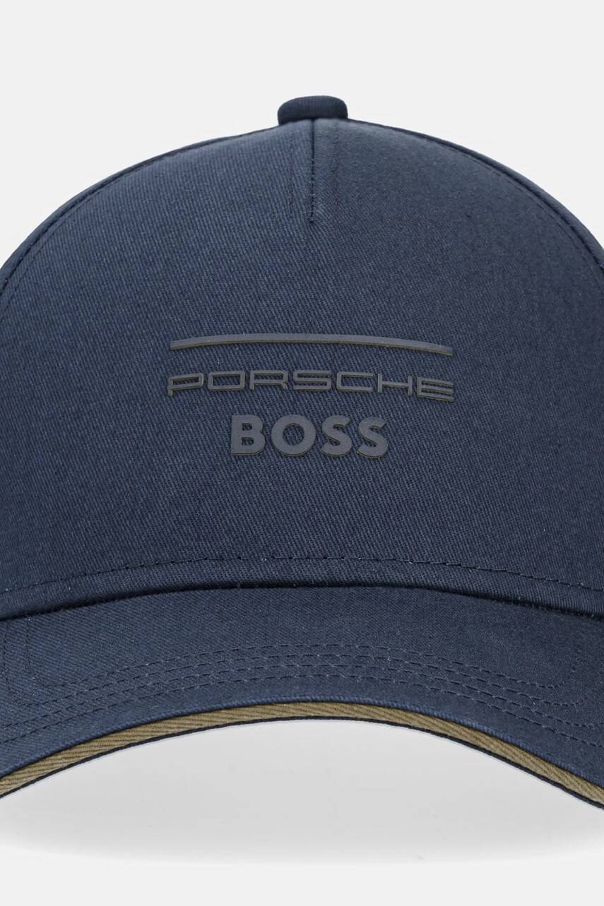 Хлопковая кепка BOSS цвет синий с принтом 50535912 Хлопковая кепка BOSS цвет синий с принтом 50535912