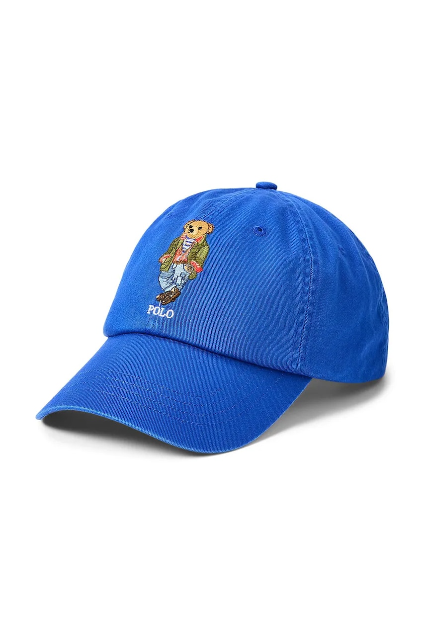 Levně Bavlněná baseballová čepice Polo Ralph Lauren modrá barva, s aplikací, 710957164