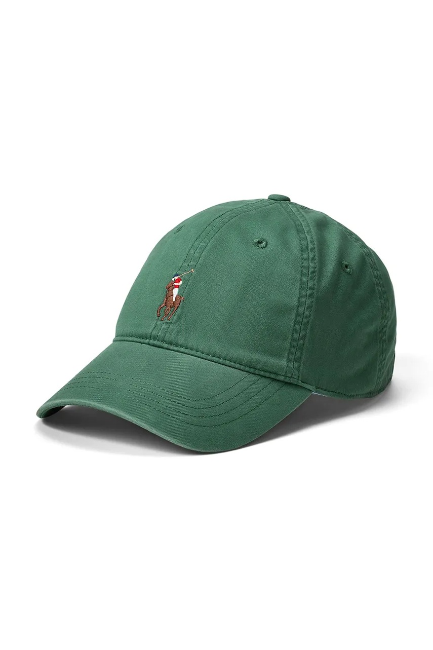 Levně Bavlněná baseballová čepice Polo Ralph Lauren béžová barva, hladká, 710960726