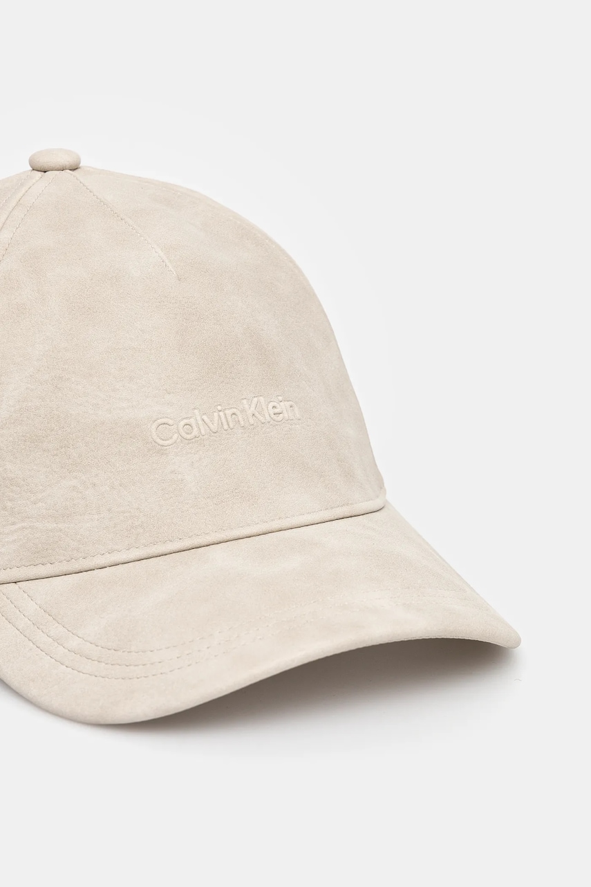 Кепка Calvin Klein цвет бежевый однотонная K50K512632 Кепка Calvin Klein цвет бежевый однотонная K50K512632