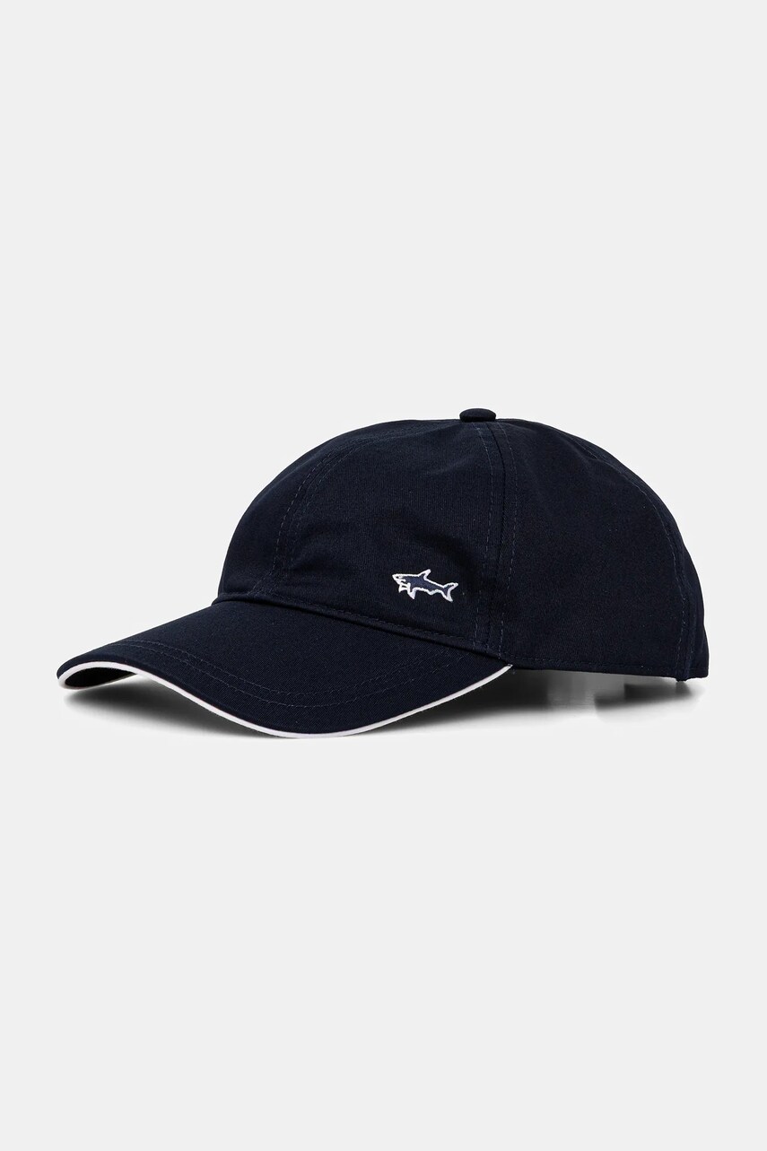 Paul&Shark sapca de baseball din bumbac culoarea bleumarin, neted, 25417115