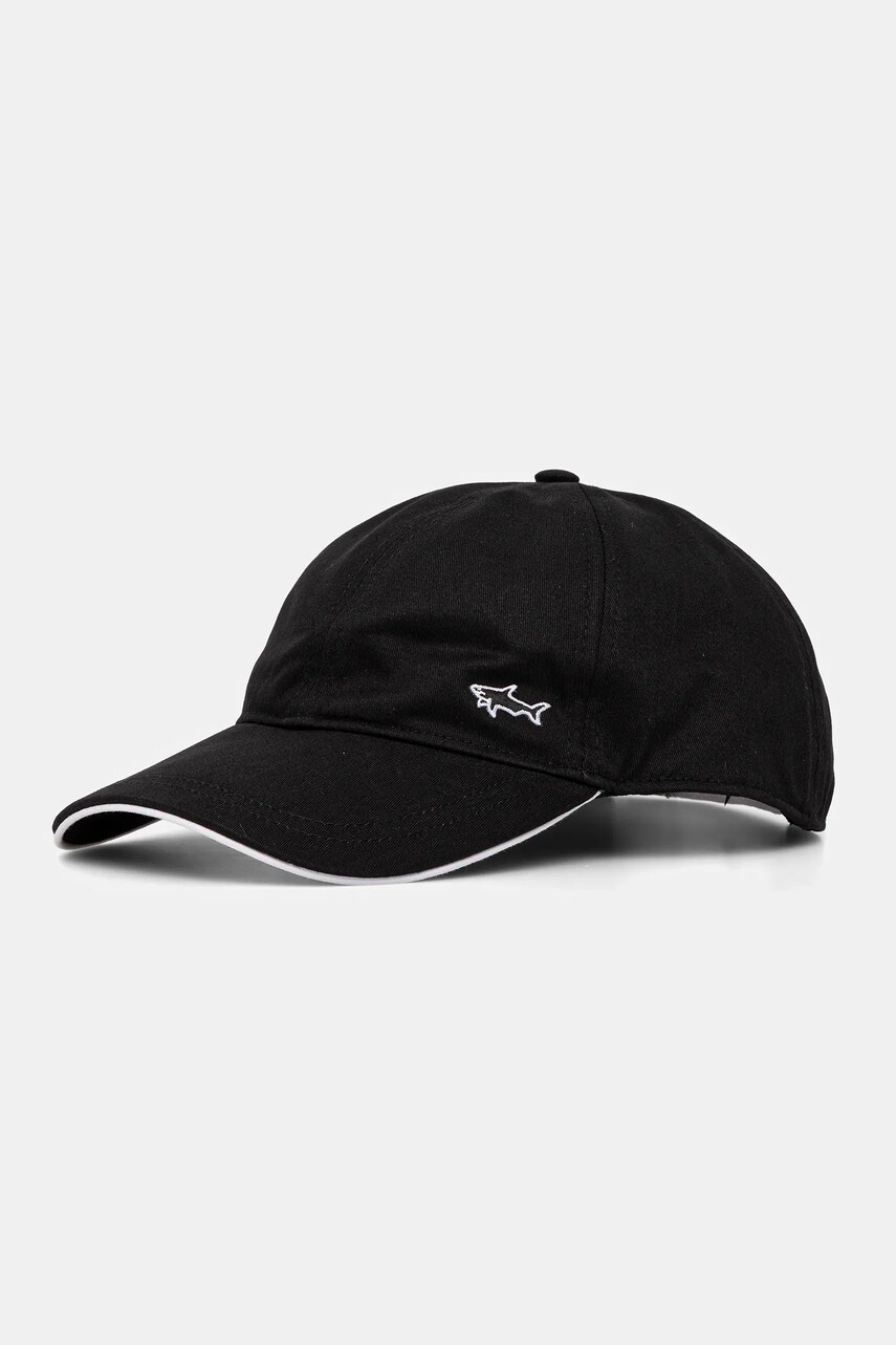 Paul&Shark sapca de baseball din bumbac culoarea negru, neted, 25417115