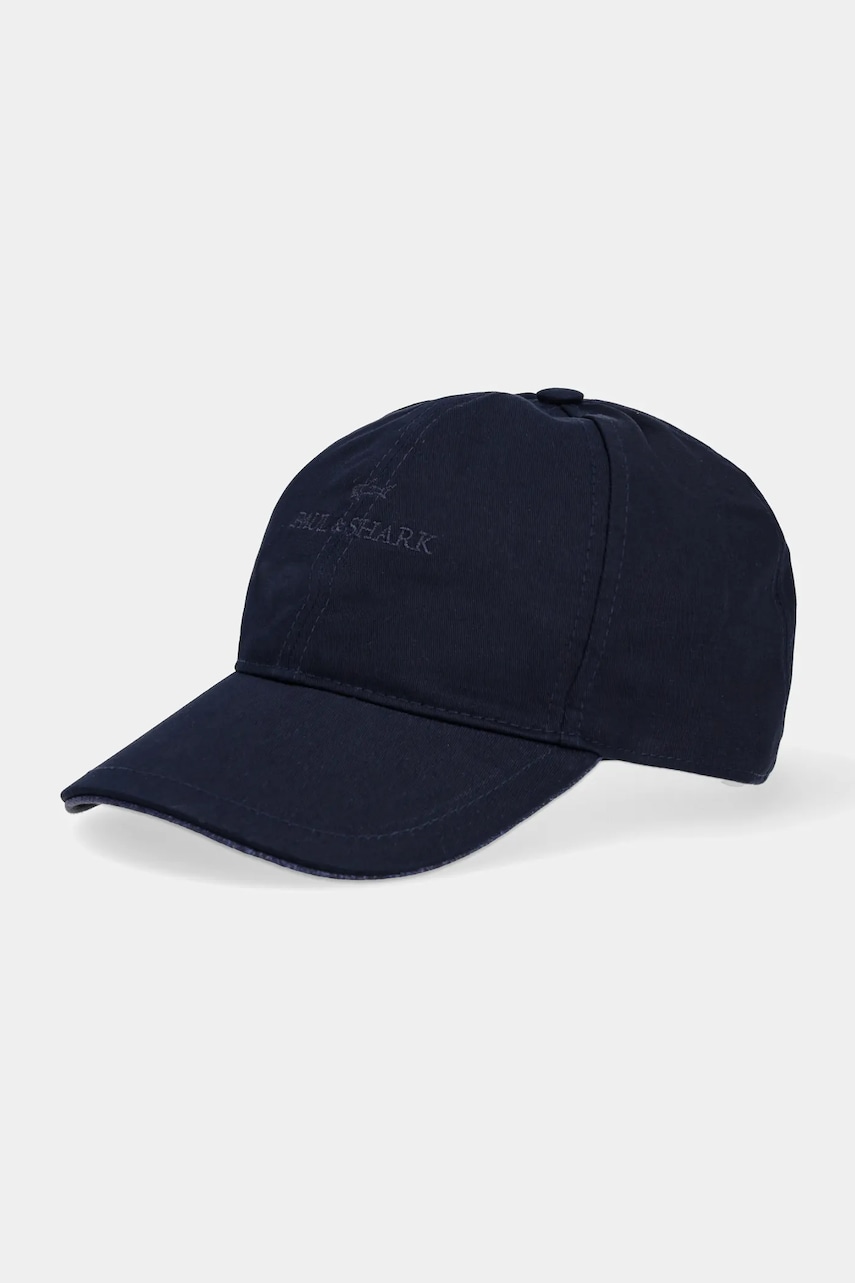 Paul&Shark șapcă de baseball din bumbac culoarea bleumain, neted, 25417119