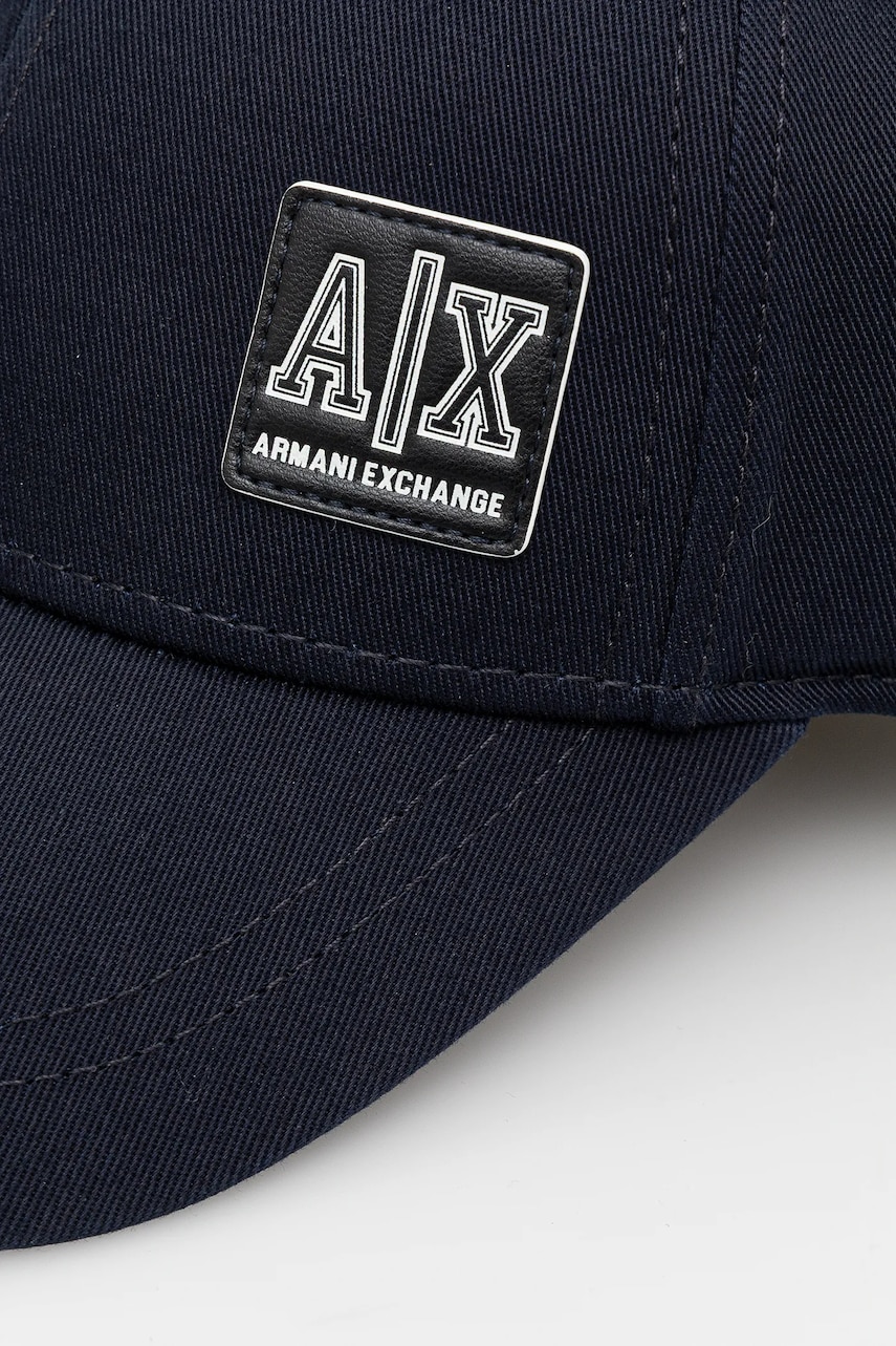 Кепка Armani Exchange цвет синий однотонная XM001255 AF15066 Кепка Armani Exchange цвет синий однотонная XM001255 AF15066