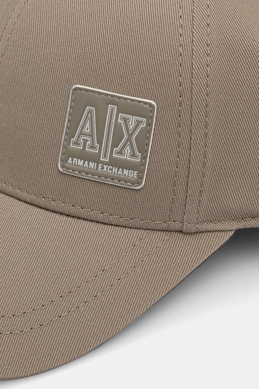 Кепка Armani Exchange цвет бежевый однотонная XM001255 AF15066