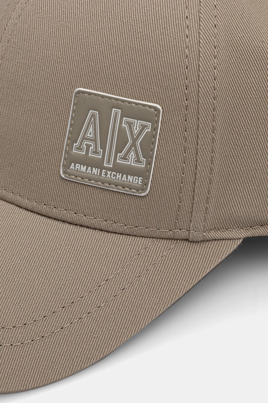 Кепка Armani Exchange цвет бежевый однотонная XM001255 AF15066 Кепка Armani Exchange цвет бежевый однотонная XM001255 AF15066