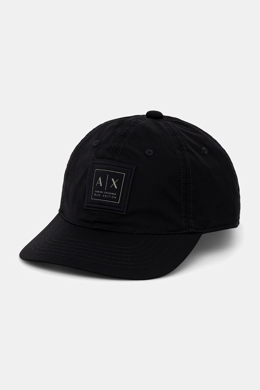 Armani Exchange șapcă culoarea bleumarin, cu imprimeu, XM000795 AF12283