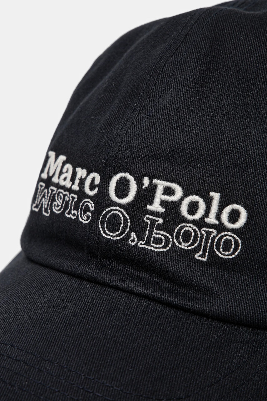 Хлопковая кепка Marc OPolo цвет синий с аппликацией 522803801014 Хлопковая кепка Marc OPolo цвет синий с аппликацией 522803801014