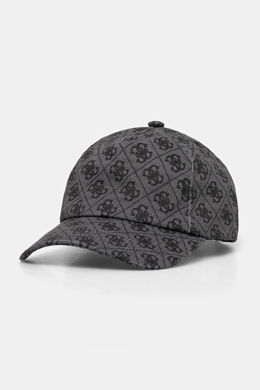 Levně Bavlněná baseballová čepice Guess LONDON šedá barva, AM9485 COT01