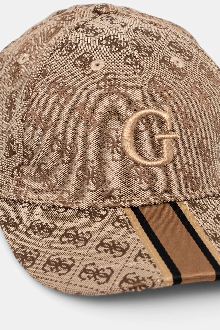 Кепка Guess LONDON цвет бежевый узор AM9497 POL01 Кепка Guess LONDON цвет бежевый узор AM9497 POL01