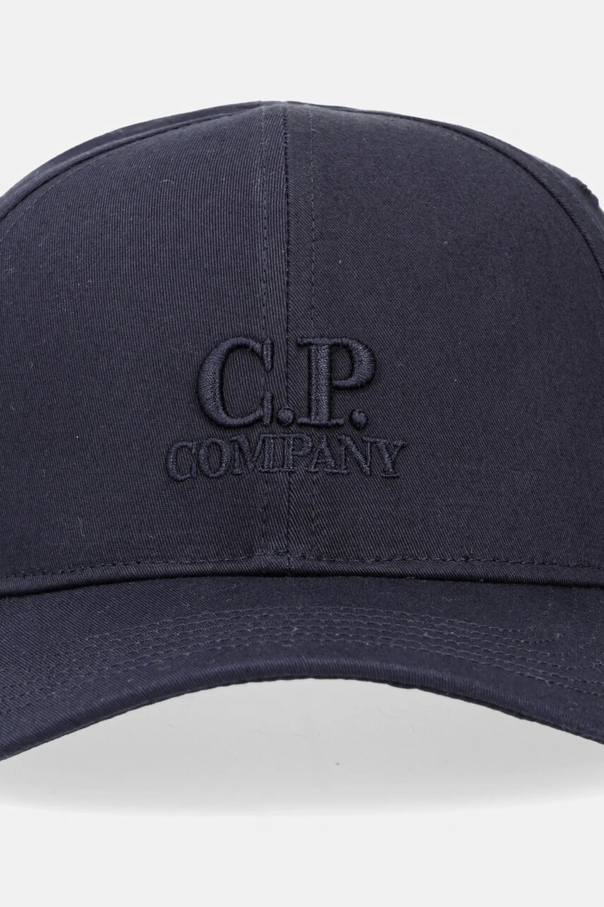 Хлопковая кепка C.P. Company цвет серый с аппликацией 18CMAC282A006288A Хлопковая кепка C.P. Company цвет серый с аппликацией 18CMAC282A006288A