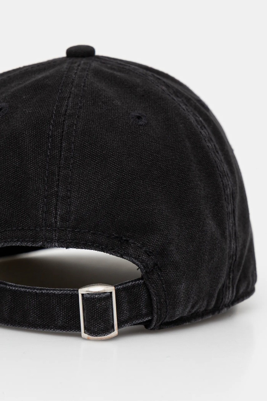 Хлопковая кепка MM6 Maison Margiela цвет чёрный с аппликацией SH0TC0005.M35346 Хлопковая кепка MM6 Maison Margiela цвет чёрный с аппликацией SH0TC0005.M35346