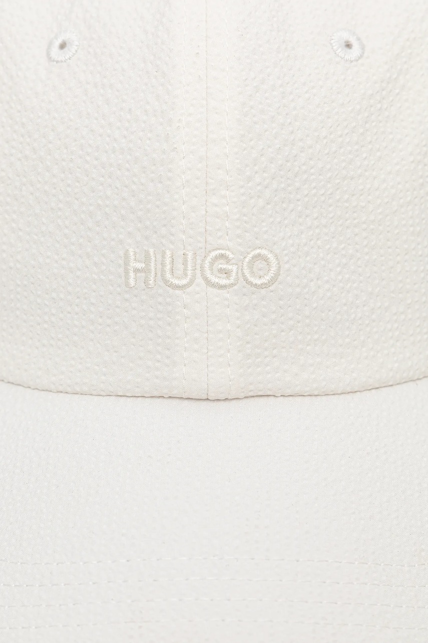 Кепка HUGO цвет бежевый с аппликацией 50539537