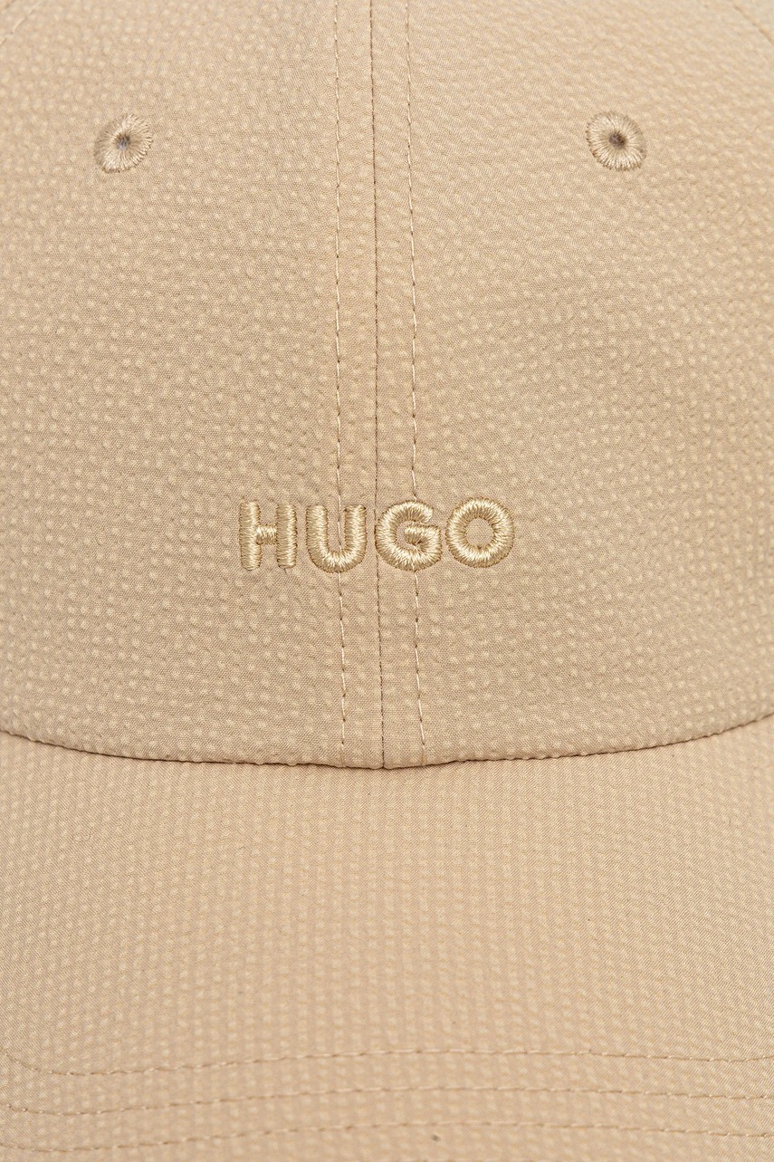 Кепка HUGO цвет бежевый с аппликацией 50539537