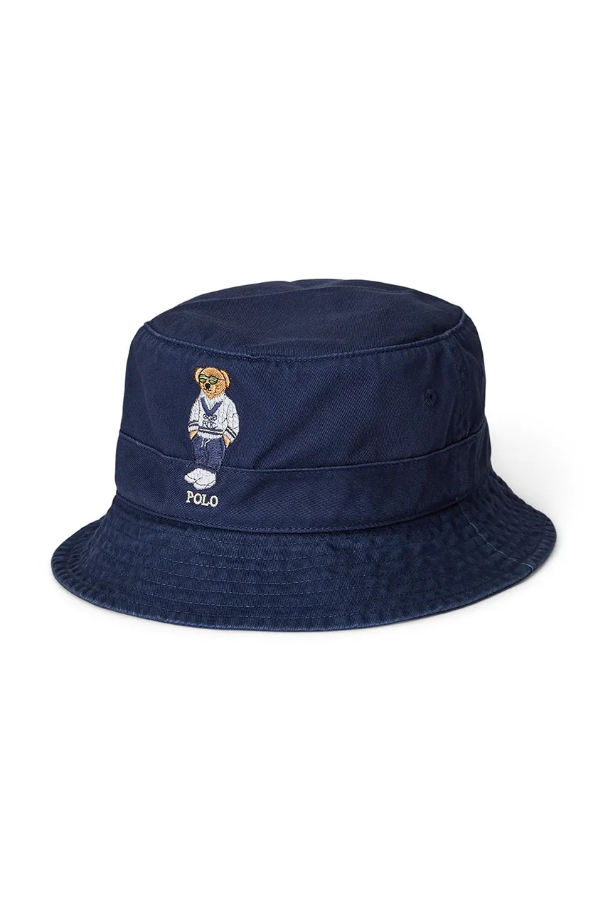 

Памучна капела Polo Ralph Lauren в тъмносиньо от памук 710963780, Тъмносин