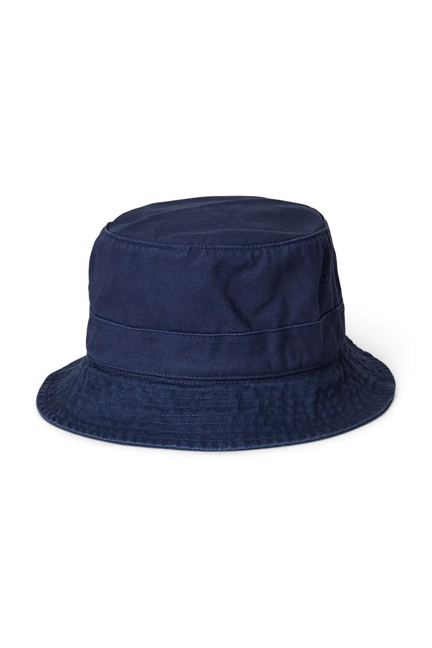 Шляпа из хлопка Polo Ralph Lauren цвет синий хлопковый 710963780 Шляпа из хлопка Polo Ralph Lauren цвет синий хлопковый 710963780