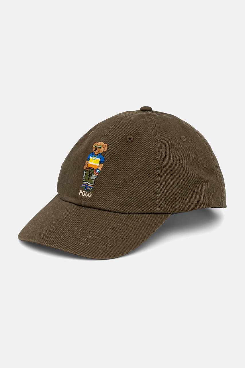 Levně Bavlněná baseballová čepice Polo Ralph Lauren zelená barva, s aplikací, 710966835