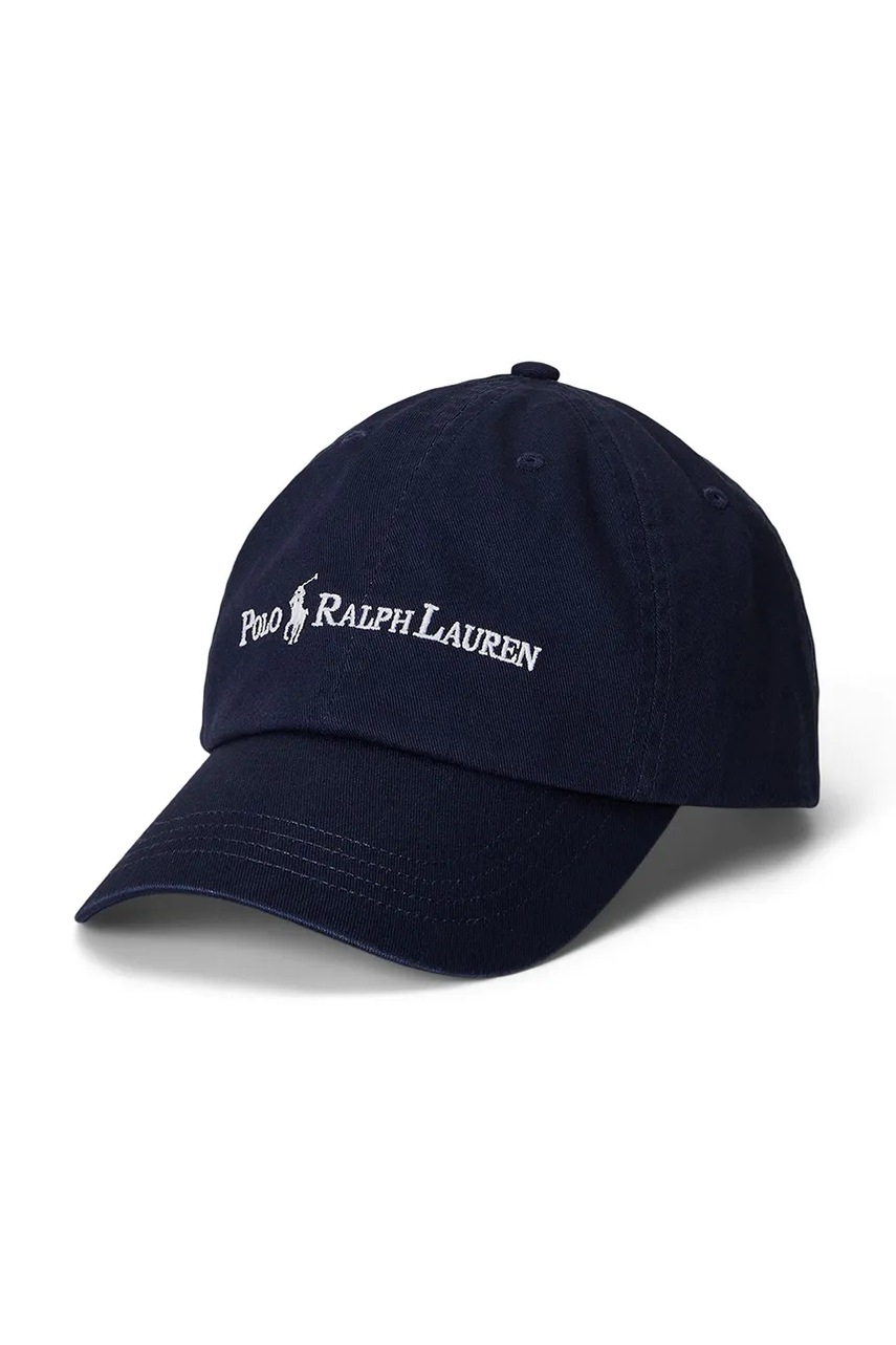 Levně Bavlněná baseballová čepice Polo Ralph Lauren Sport Cap černá barva, s aplikací, 710958055