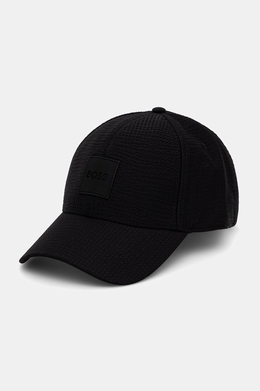 BOSS șapcă culoarea negru, cu imprimeu, 50539418