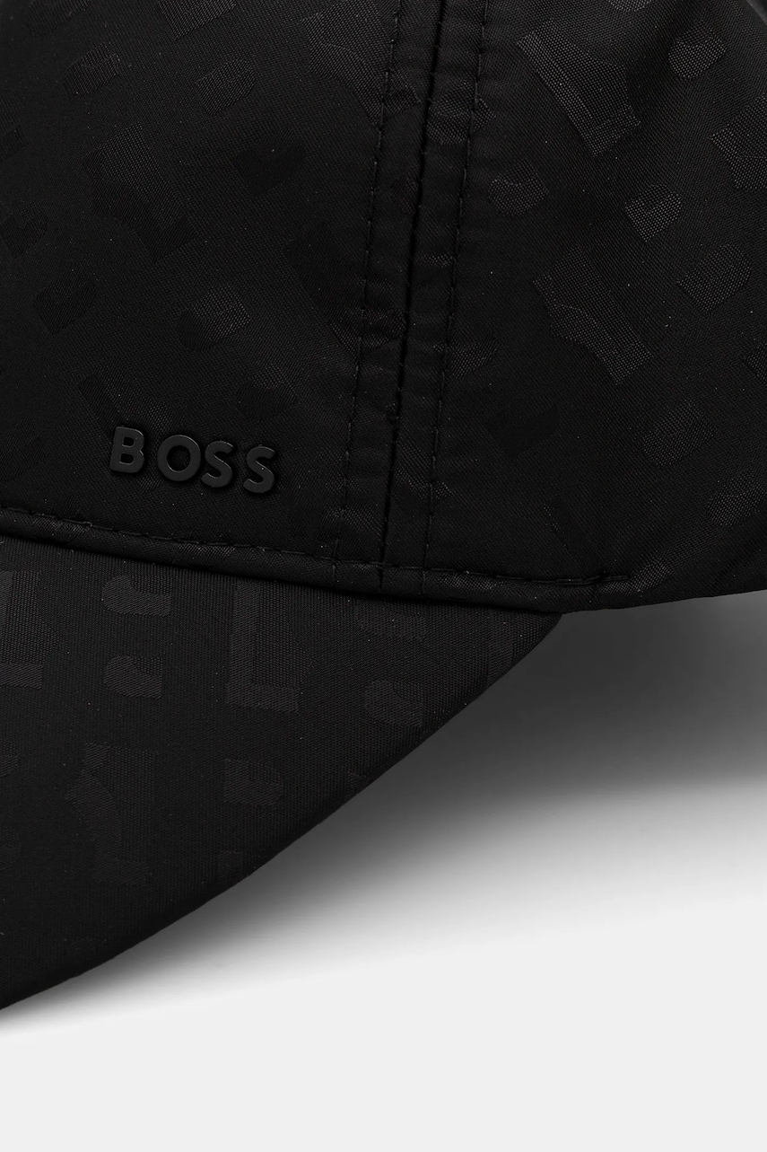 Кепка BOSS мужская цвет чёрный узор 50539420 Кепка BOSS мужская цвет чёрный узор 50539420