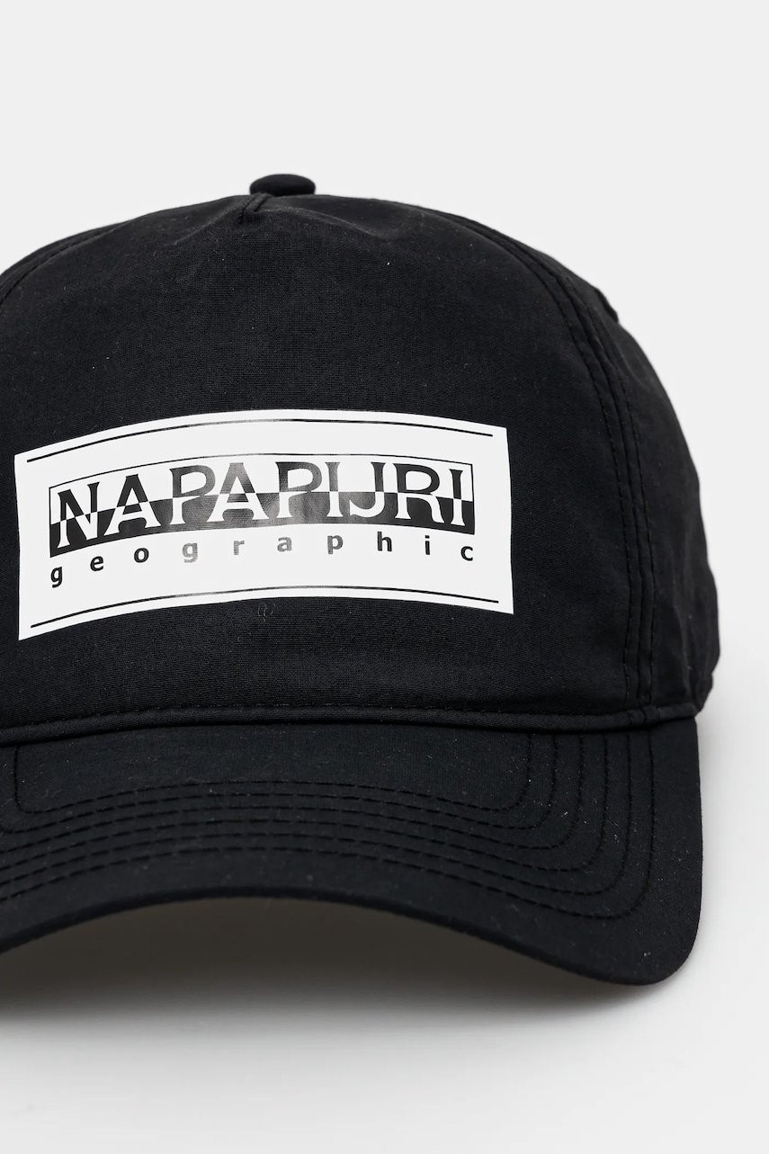 Кепка Napapijri F-Box мужская цвет чёрный однотонная NP0A4IEO0411 Кепка Napapijri F-Box мужская цвет чёрный однотонная NP0A4IEO0411
