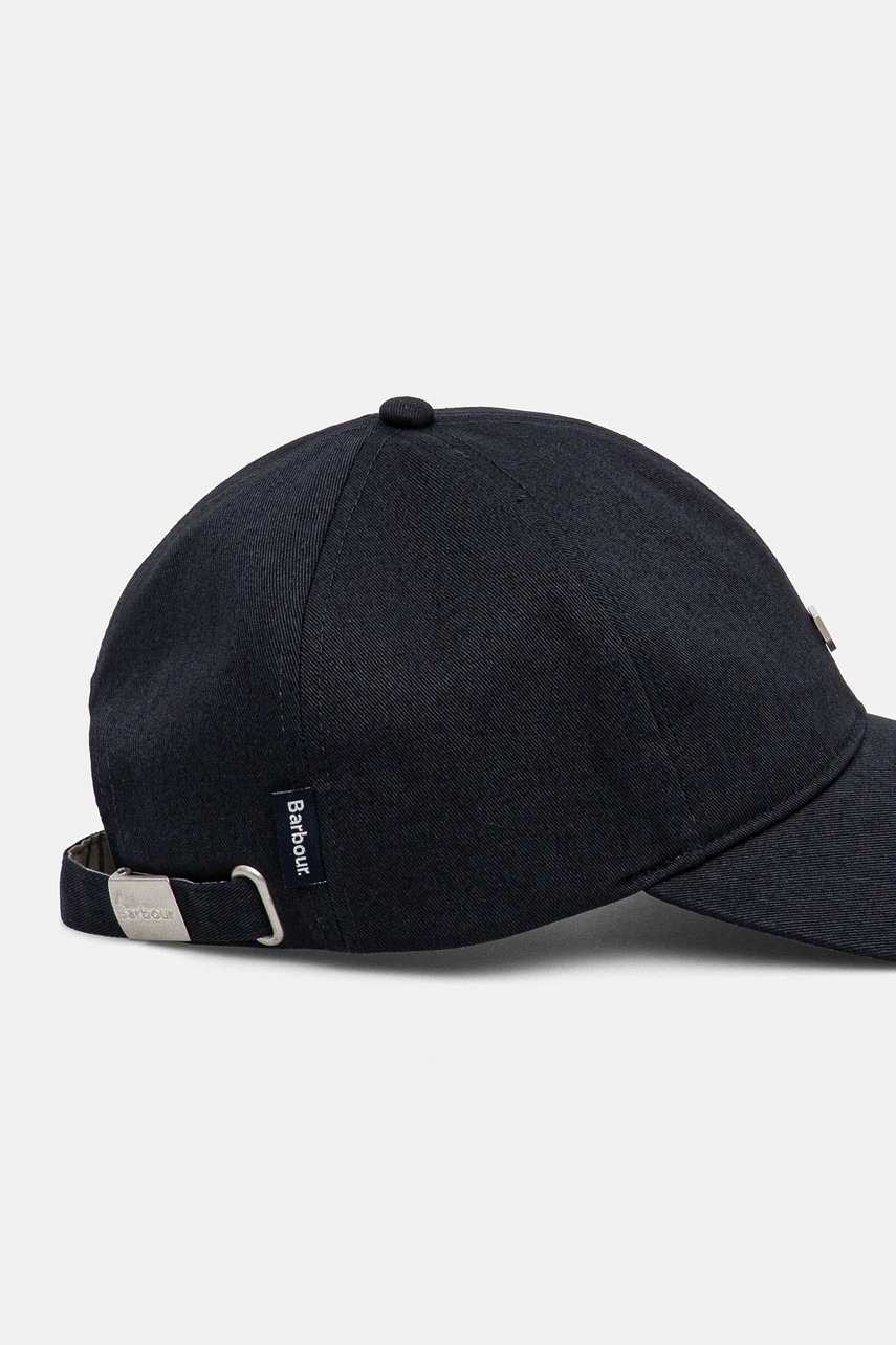 Barbour pamut baseball sapka Cascade Shield Cap sötétkék, sima, MHA0902 termék 2. képe