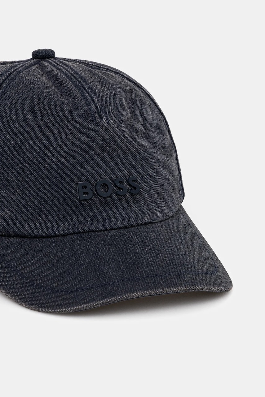 Кепка BOSS Orange мужская цвет синий однотонная 50535397 Кепка BOSS Orange мужская цвет синий однотонная 50535397